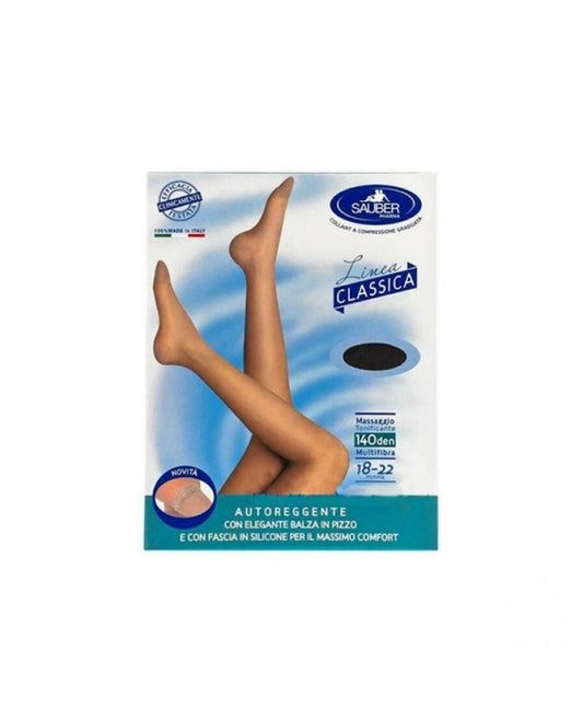 SAUBER CALZE AREG 140 DEN 2 NERO