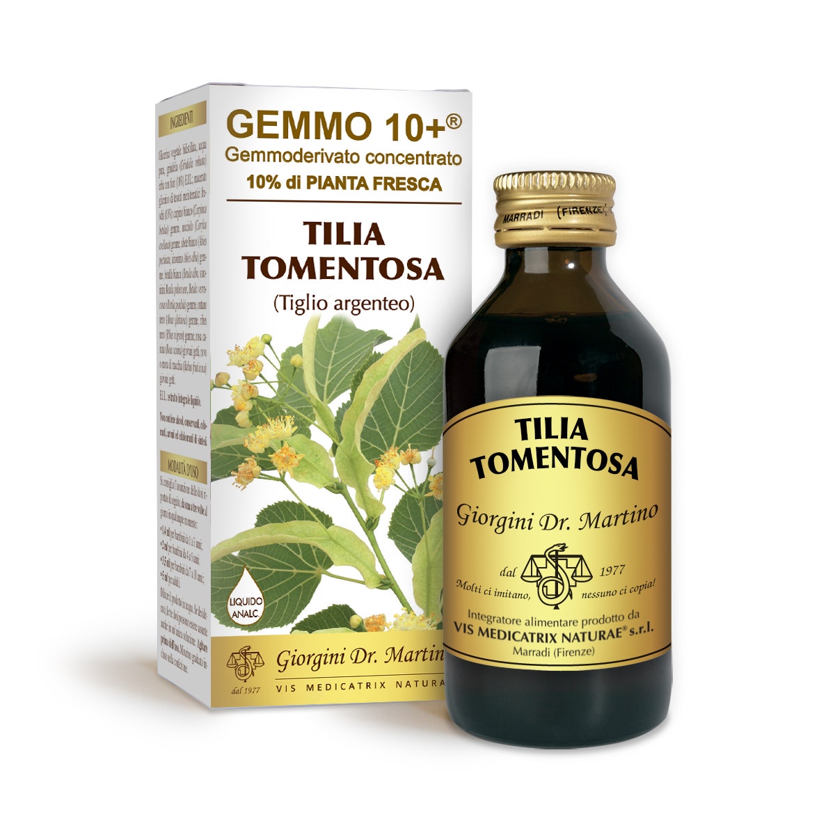 Dr.Giorgini Gemmo10+ Tiglio Argenteo Liquido Analcolico 200ml