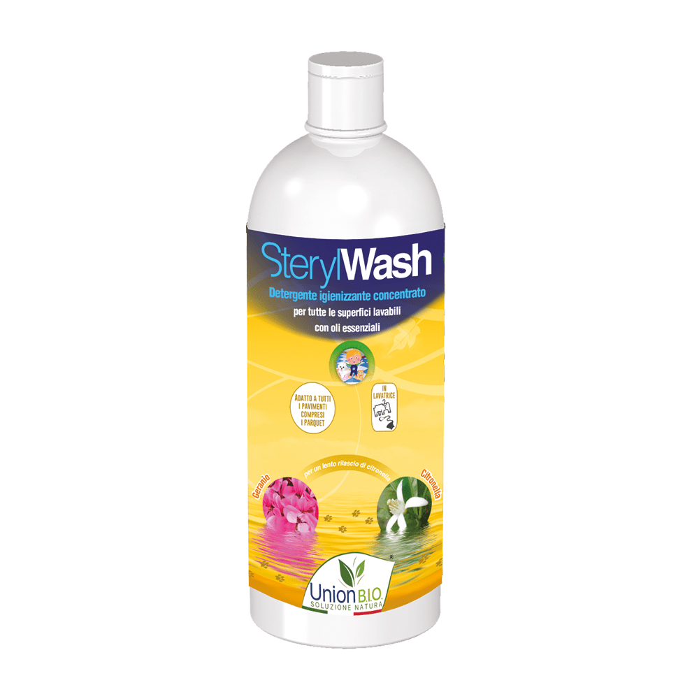 Sterylwash Detergente Igienizzante Naturale Concentrato Per Superfici Geranio/Citronella 1 Litro