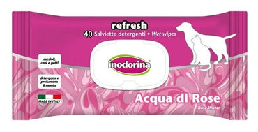 Inodorina Refresh Salviette Detergente All'Acqua Di Rose 40 Pezzi