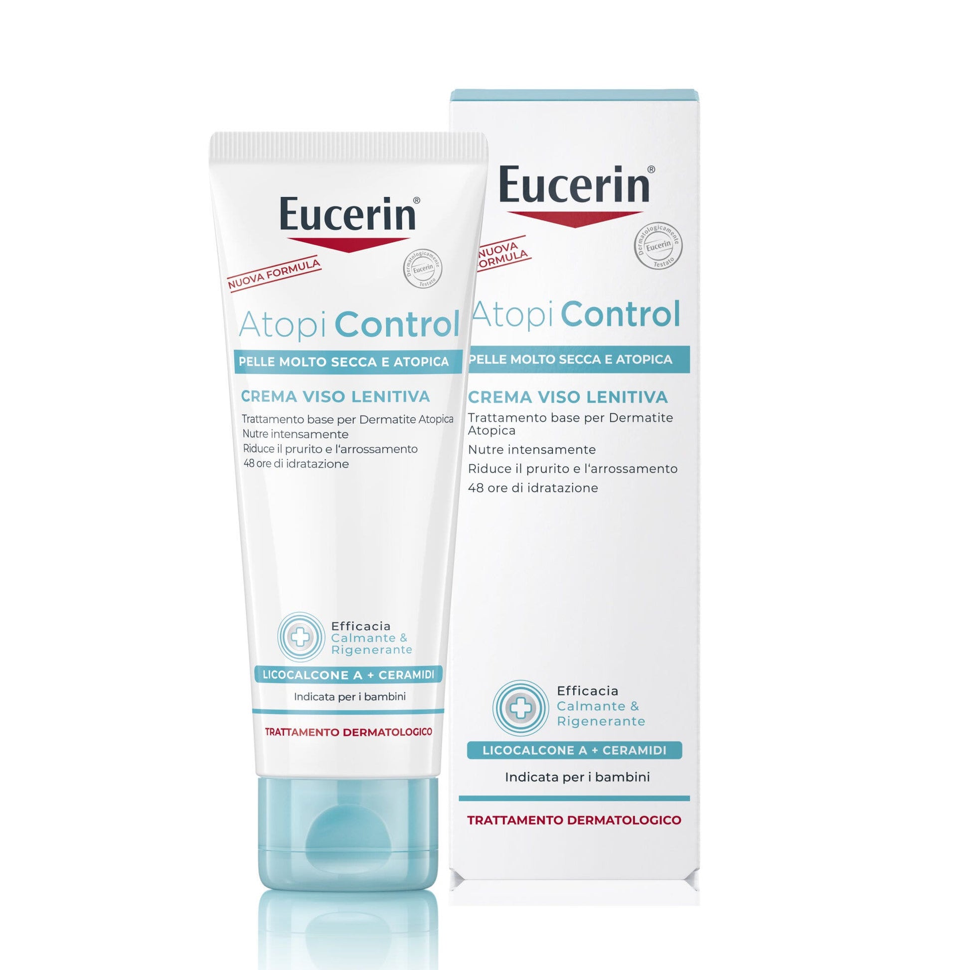 Eucerin AtopiControl Crema Viso 50ml per Pelle Sensibile