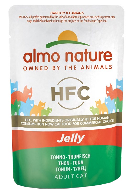 Almo Nature HCF Classic Jelly Con Tonno Per Gatti Adulti Busta 55g