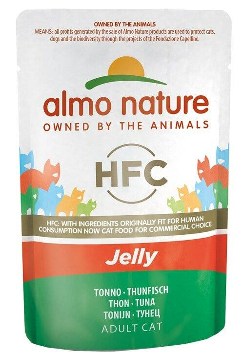 Almo Nature HCF Classic Jelly Con Tonno Per Gatti Adulti Busta 55g