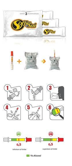 Etilometro Soffia e Sai 1 Busta X 3 Pezzi