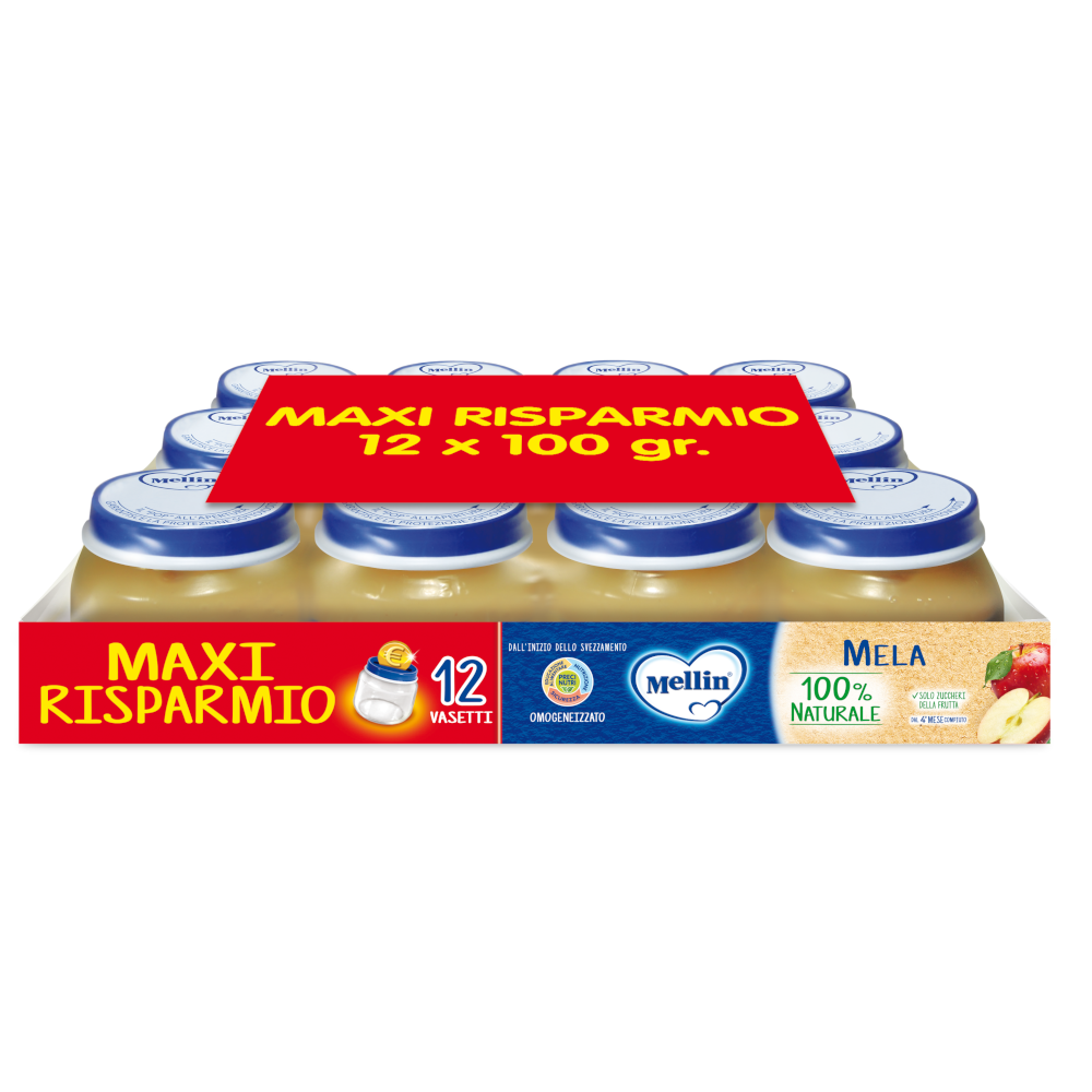 Mellin Omogeneizzato Mela 12x100g