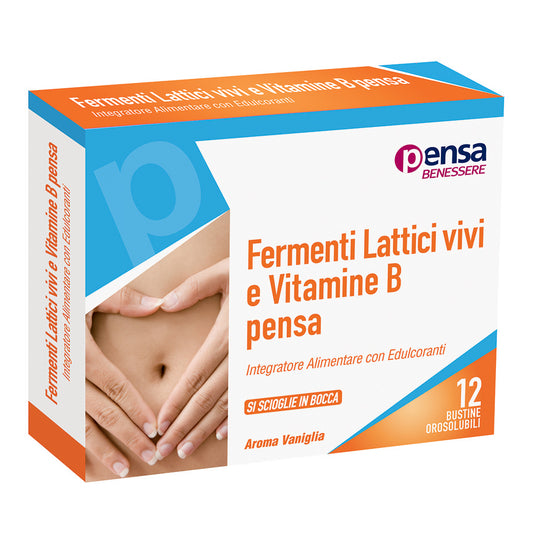FERMENTI LATTICI VIVI e VITAMINE B 12 BUSTINE PENSA
