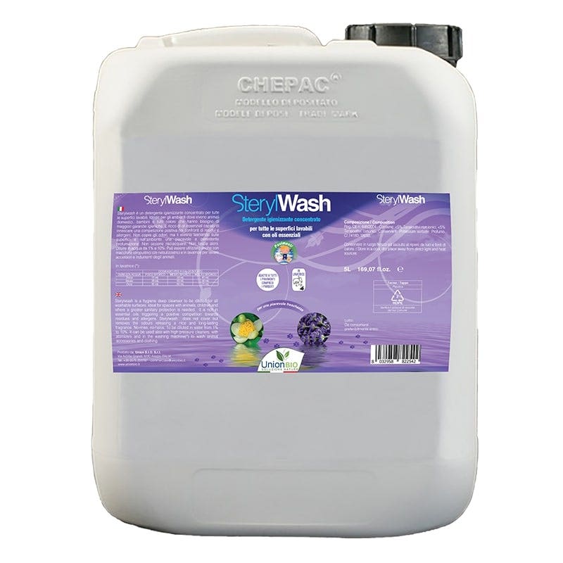 Sterylwash Detergente Igienizzante Naturale Concentrato Per Superfici Albero Del TÈ/Lavanda Tanica 5 Litri