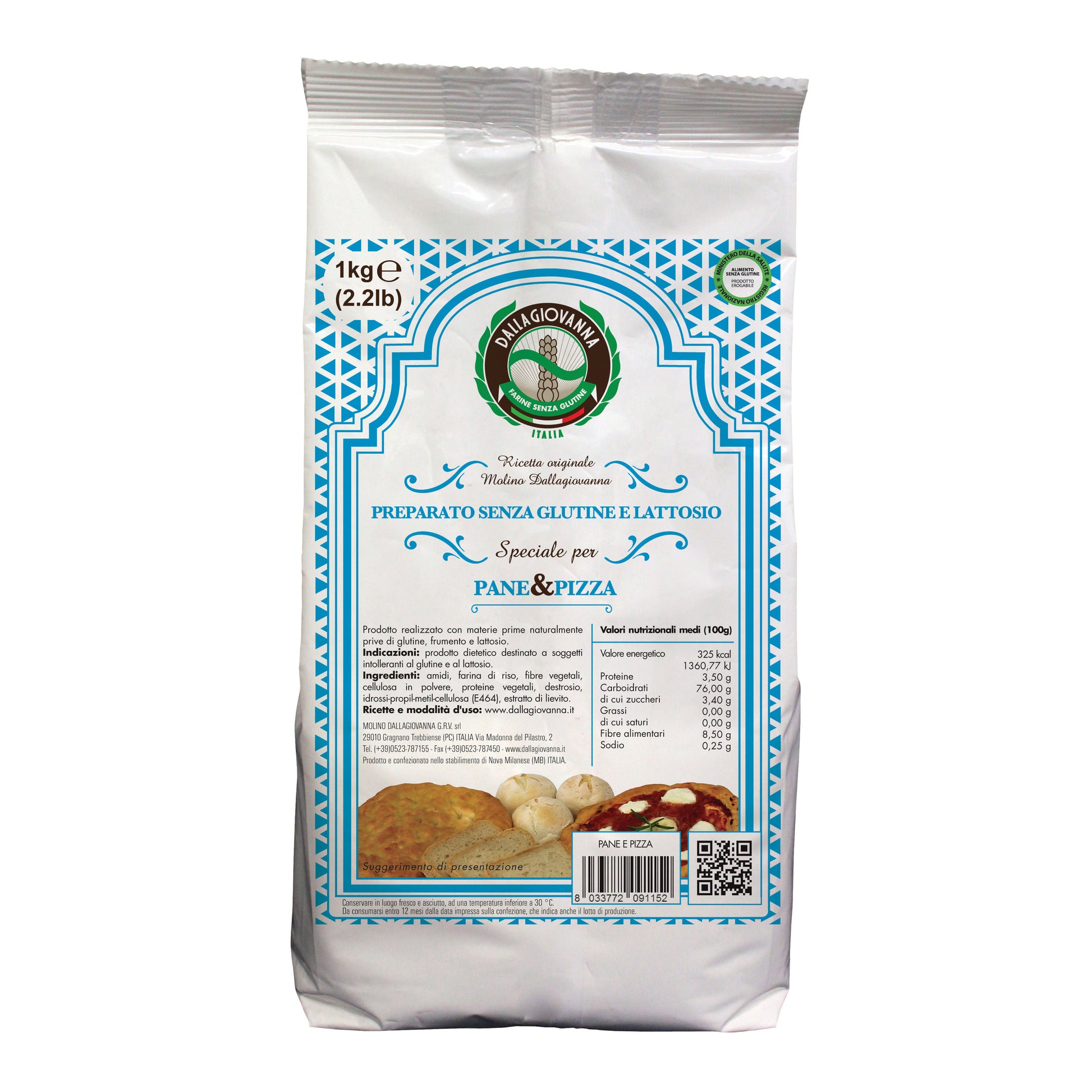 MOLINO DALLAGIOVANNA Mix Pane Pizza S/L S/G 1Kg