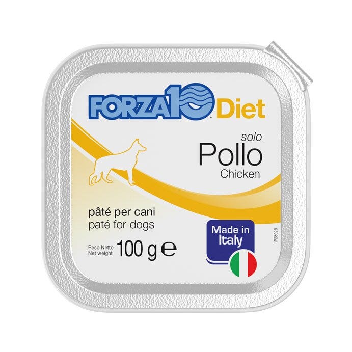 Forza10 Solo Diet Pollo Patè Per Cani Adulti Vaschetta 100g