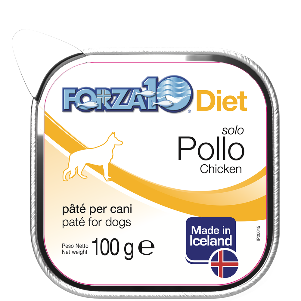 Forza10 Solo Diet Pollo Patè Per Cani Adulti Vaschetta 100g