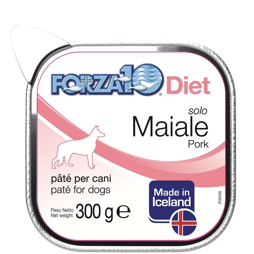 Forza10 Solo Diet Maiale PatÉ Per Cani Adulti Vaschetta 300g