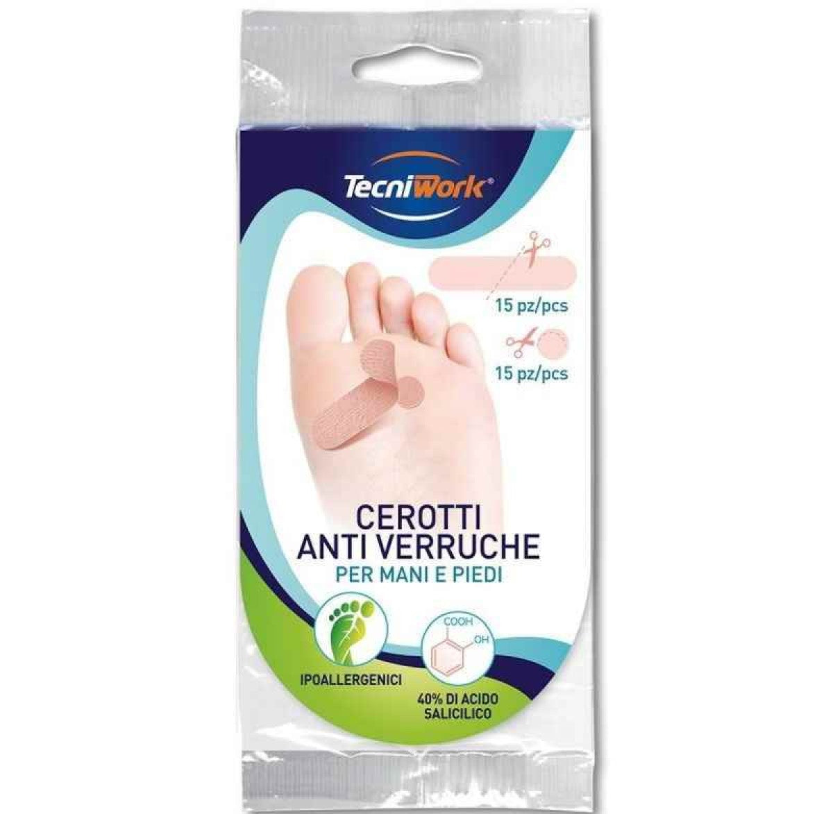 TECNIWORK Cerotti Verruche Mani Piedi