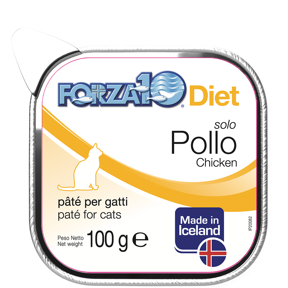Forza10 Solo Diet Pollo Paté Per Gatti Adulti Vaschetta 100g