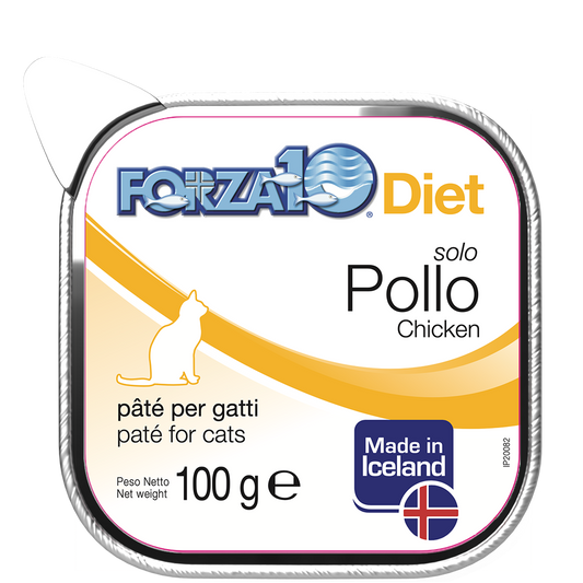Forza10 Solo Diet Pollo Paté Per Gatti Adulti Vaschetta 100g