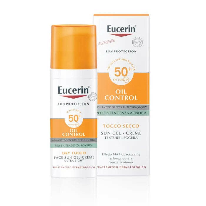 Eucerin Sun Oil Control SPF50+ Gel Crema 50ml Protezione Solare
