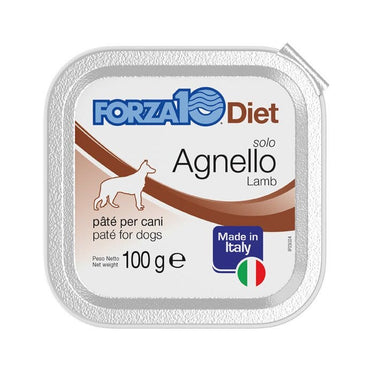 Forza10 Solo Diet Agnello Paté Per Cani Adulti Vaschetta 100g