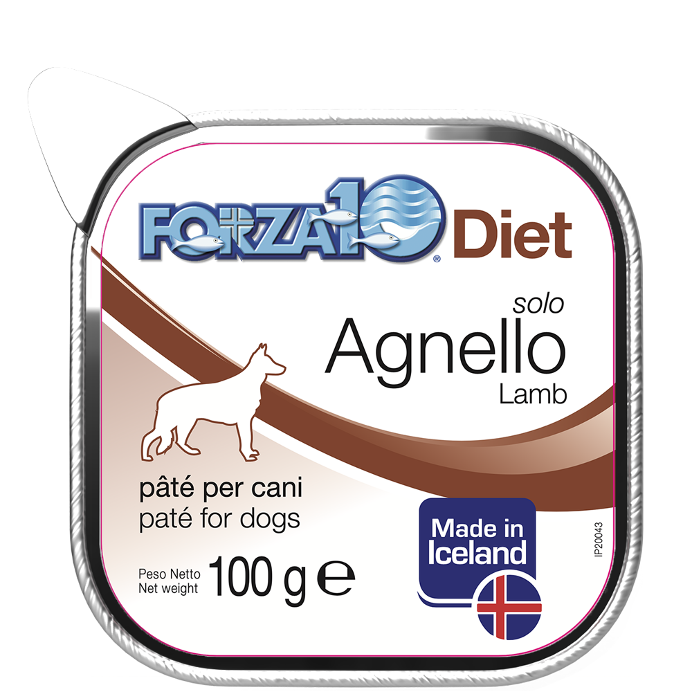 Forza10 Solo Diet Agnello Paté Per Cani Adulti Vaschetta 100g