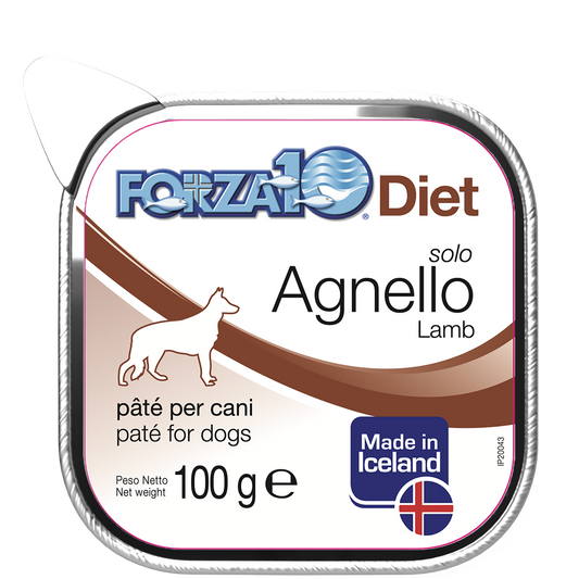 Forza10 Solo Diet Agnello Paté Per Cani Adulti Vaschetta 100g