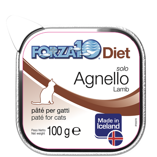 Forza10 Solo Diet Agnello PatÉ Per Gatti Adulti Vaschetta 100g