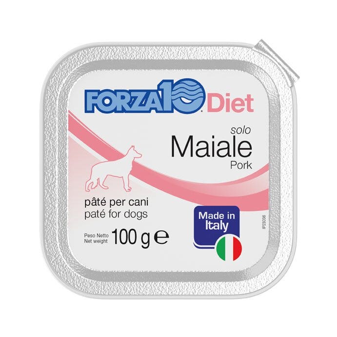 Forza10 Solo Diet Maiale Paté Per Cani Adulti Vaschetta 100g