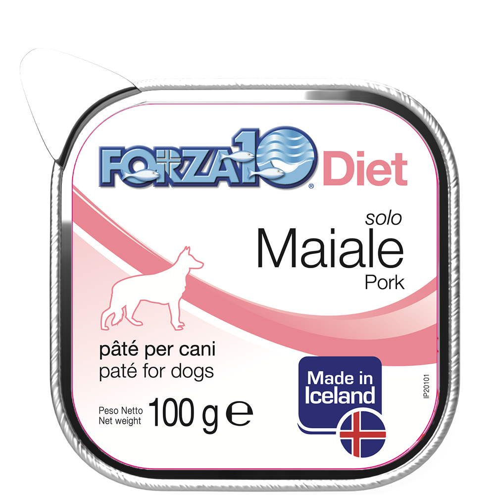 Forza10 Solo Diet Maiale Paté Per Cani Adulti Vaschetta 100g