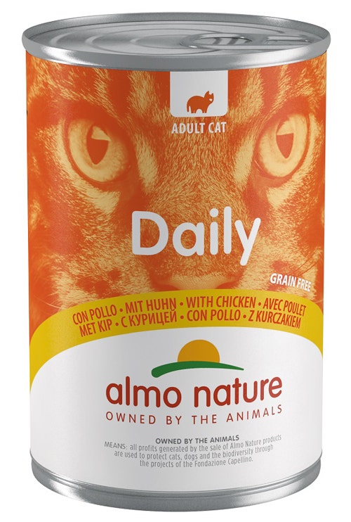 Almo Nature Daily Menu Cibo Umido Pollo Gatti Adulti Scatoletta 400g