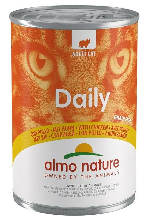 Almo Nature Daily Menu Cibo Umido Pollo Gatti Adulti Scatoletta 400g