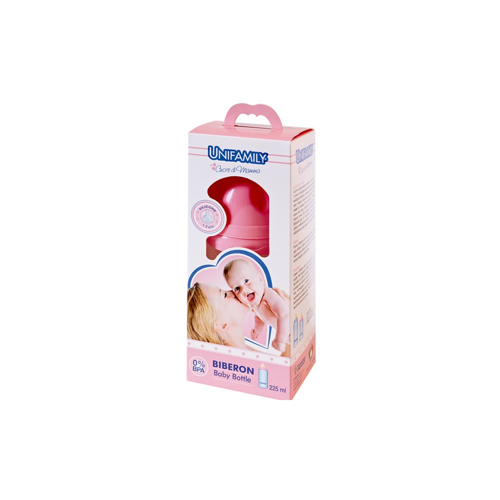 UNIFAMILY BIBERON TETTARELLA IN SILICONE 225ML GIRL