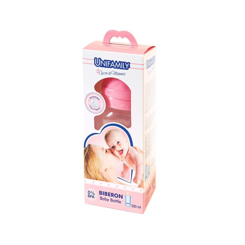 UNIFAMILY BIBERON TETTARELLA IN SILICONE 300ML GIRL