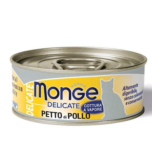 Monge Delicate Pezzetti Petto Di Pollo Cibo Umido Per Gatti Adulti 80g