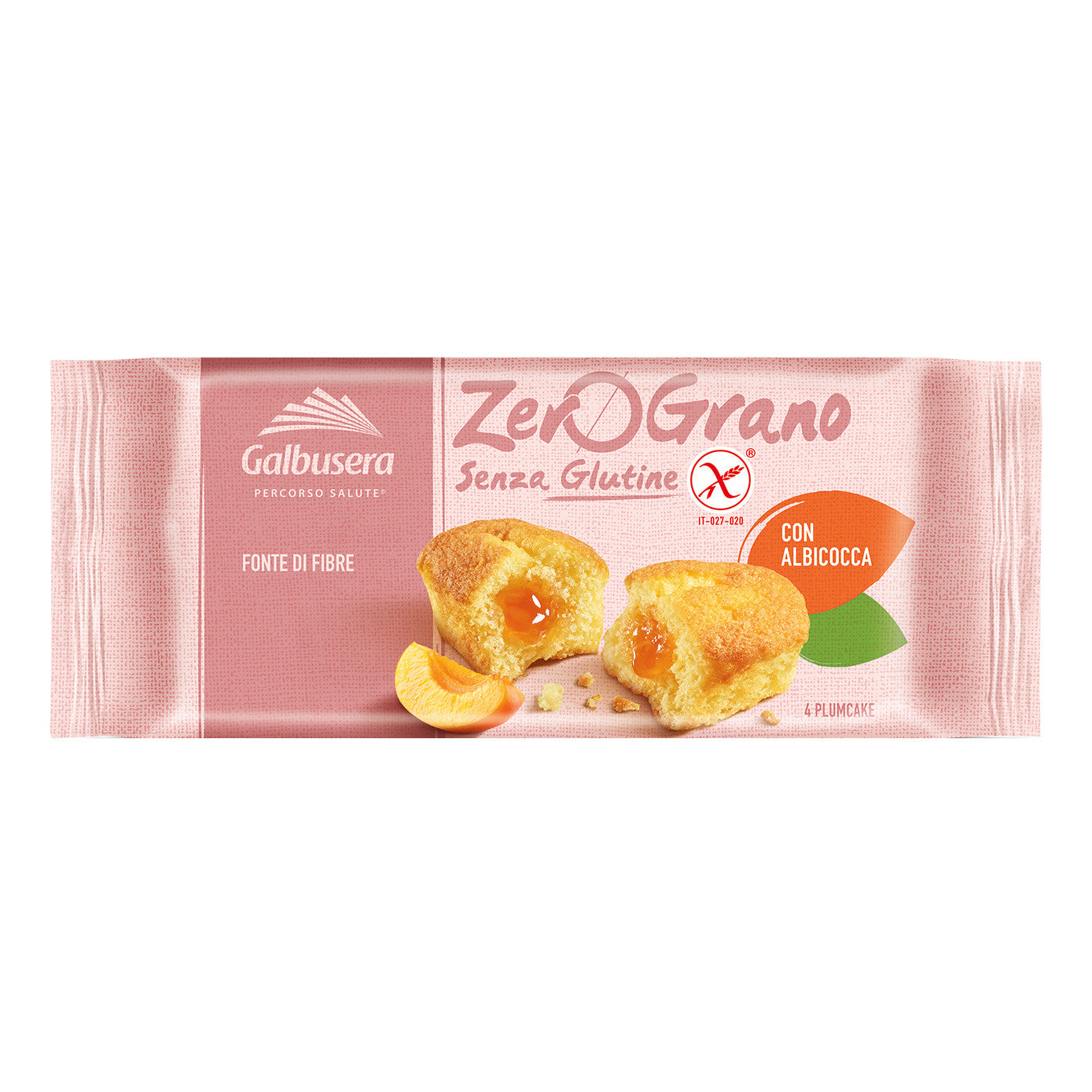 GALBUSERA ZEROGRANO  PlumCake Albicocca 180g