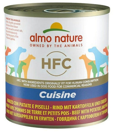 Almo Nature Cuisine Cibo Umido Manzo Con Patate E Piselli Per Cani Adulti Scatoletta 290g