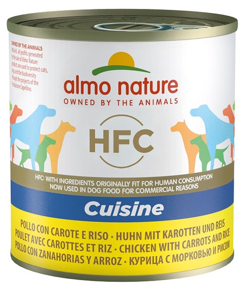 Almo Nature Cuisine Cibo Umido Pollo Con Carote E Riso Per Cani Adulti Scatoletta 280g