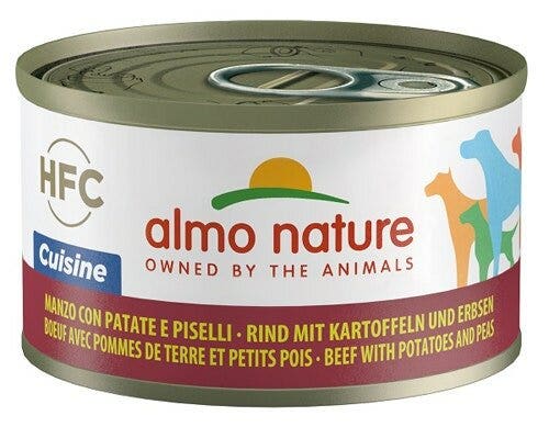 Almo Nature Cuisine Cibo Umido Manzo Con Patate E Piselli Per Cani Adulti Scatoletta 95g