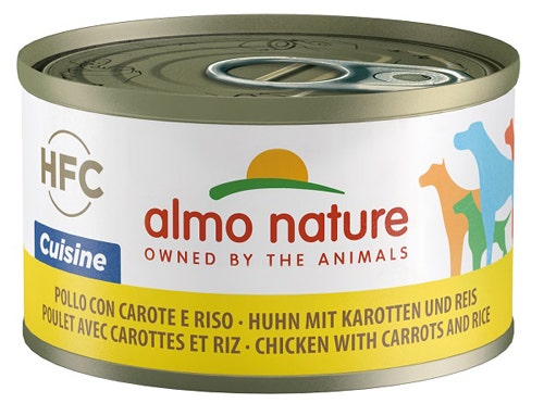 Almo Nature Cuisine Cibo Umido Pollo Con Carote E Riso Per Cani Adulti Scatoletta 95g