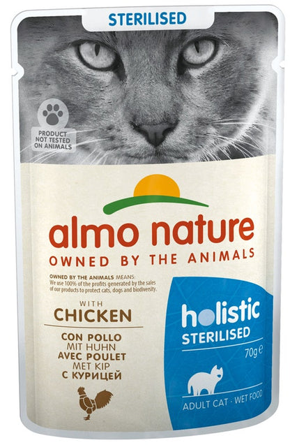 Almo Nature Sterilised Cibo Umido Con Pollo Per Gatti Adulti Sterilizzati Bustina 70g