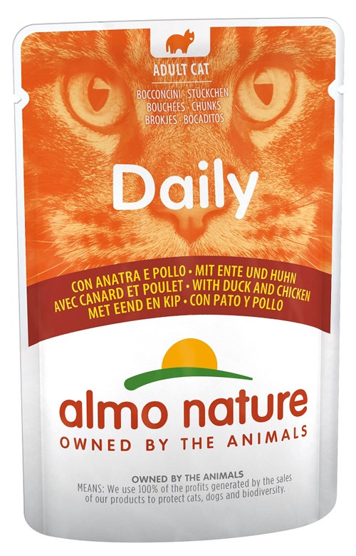 Almo Nature Daily Menu Cibo Umido Pollo E Anatra Gatti Adulti Bustina 70g