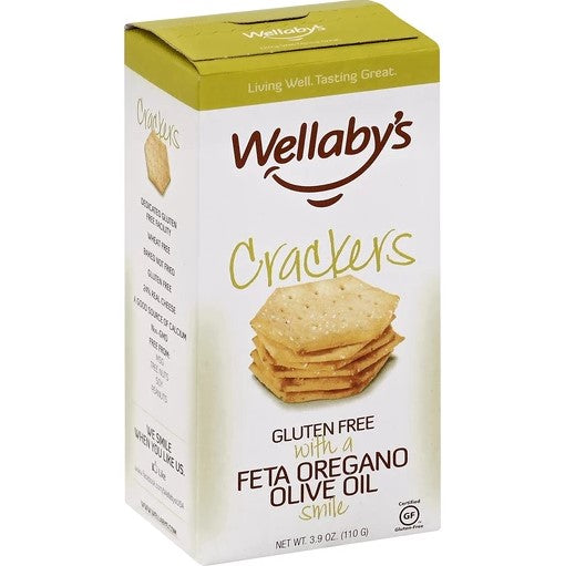 WELLABY'S CRACKERS FETA OLIVE 100 GRAMMI