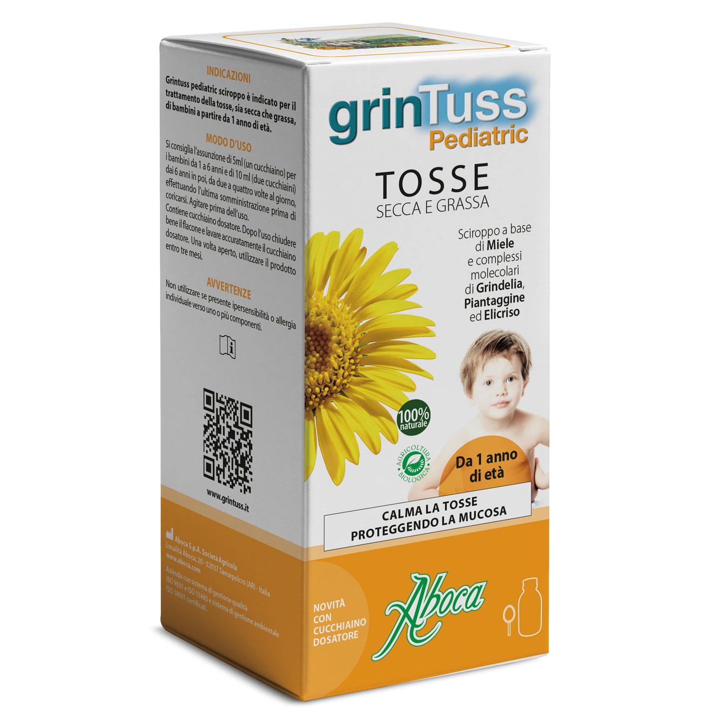 GRINTUSS PEDIATRIC SCIROPPO BAMBINI PER LA TOSSE  180 GRAMMI