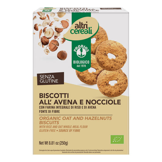 ALTRICEREALI Biscotti Avena Nocciola 250g
