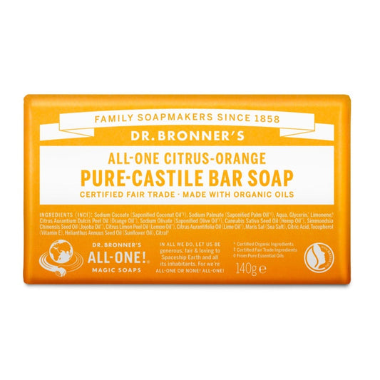 Dr. Bronner's Puro Sapone Solido Bio Agrumi 140g