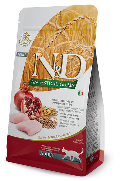 Farmina N&D Ancestral Grain Pollo E Melograno Gatti Adulti Sacco 300g