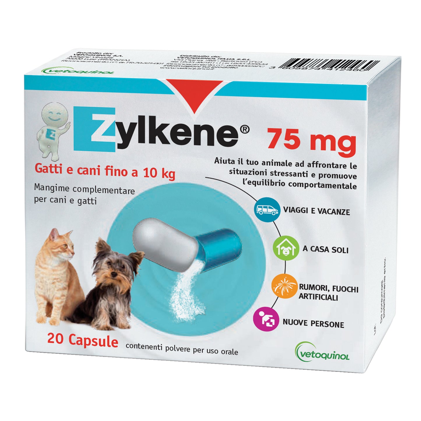 ZYLKENE 20CPS  75MG VET