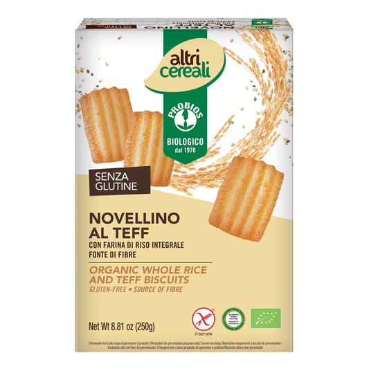 ALTRICEREALI Biscotti Novellini Teff.Riso 250g