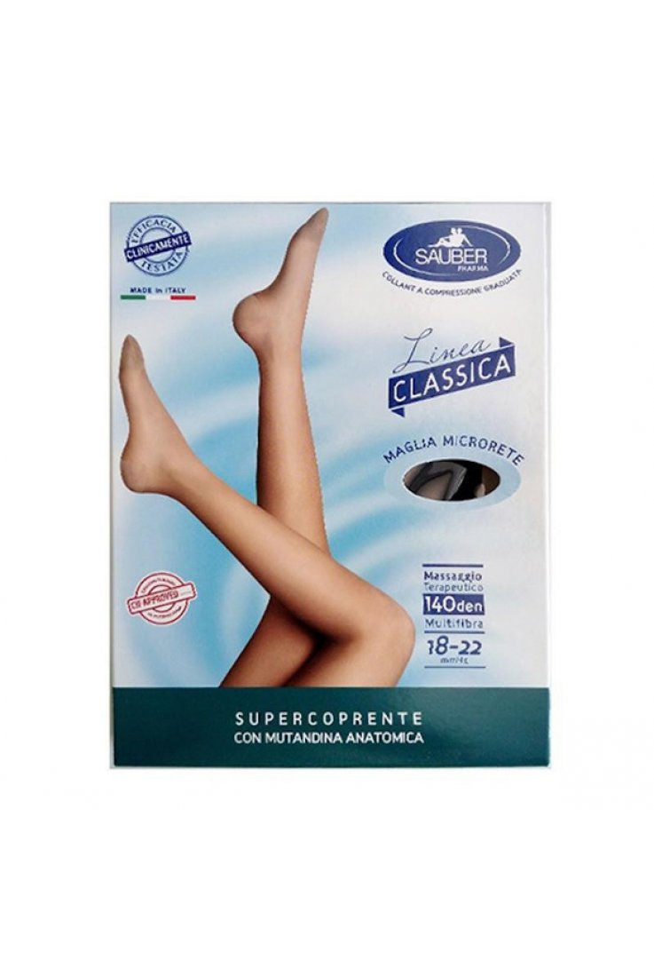 SAUBER COLLANT 140 DENARI SUPER COPRENTE MICRORETE NERO TAGLIA 2