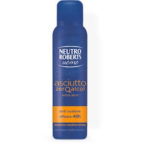Neutro Roberts Deodorante Spray Uomo Anti Sudore Arancio 150ml