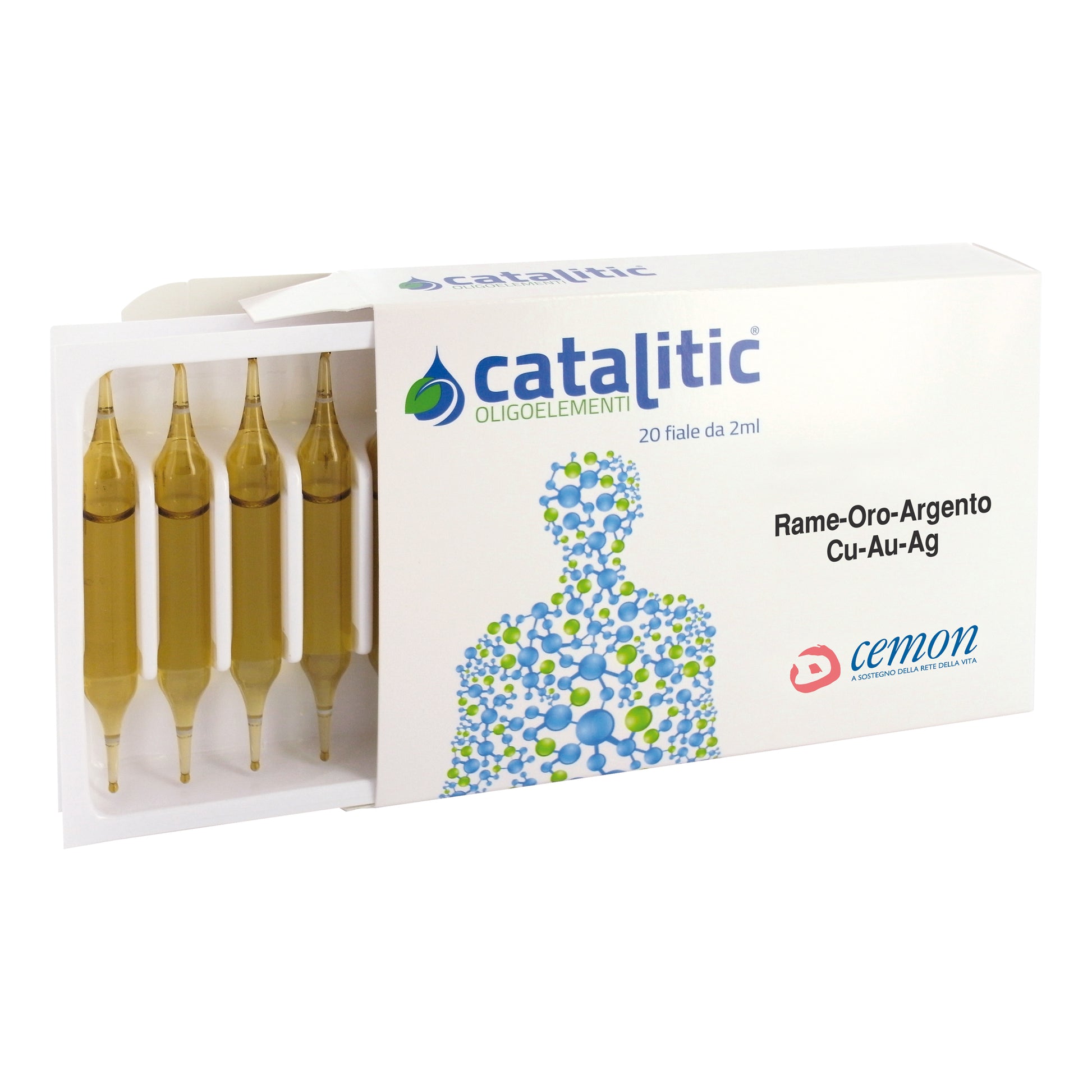 CATALITIC RAME/ORO/ARGENTO UNDA