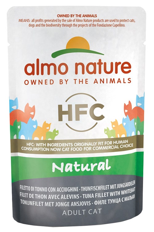 Almo Nature HFC Natural Cibo Umido Tonno E Acciughe Per Gatti Adulti Bustina 55g