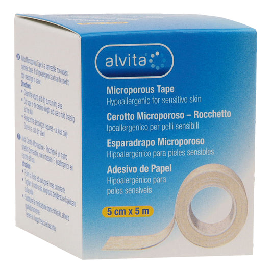 Alvita Cerotto Microporoso Rocchetto 5cmX5m