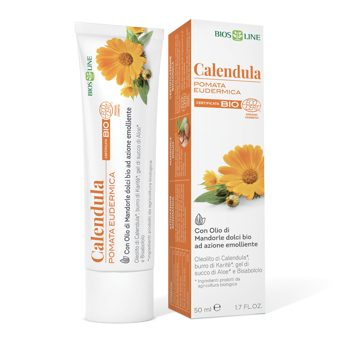 Pomata Eudermica Calendula 50ml cert Ecocert Greenlife